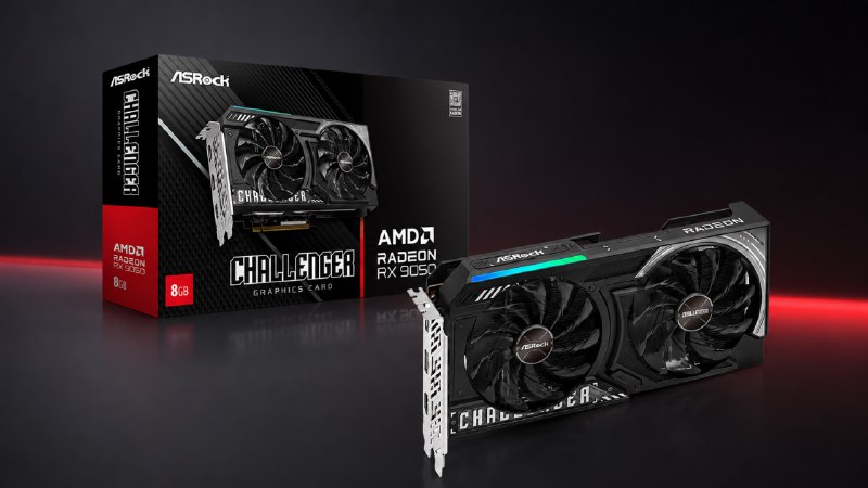 ASRock представила Radeon RX 9050 – в младшей версии всего 4 ГБ памяти