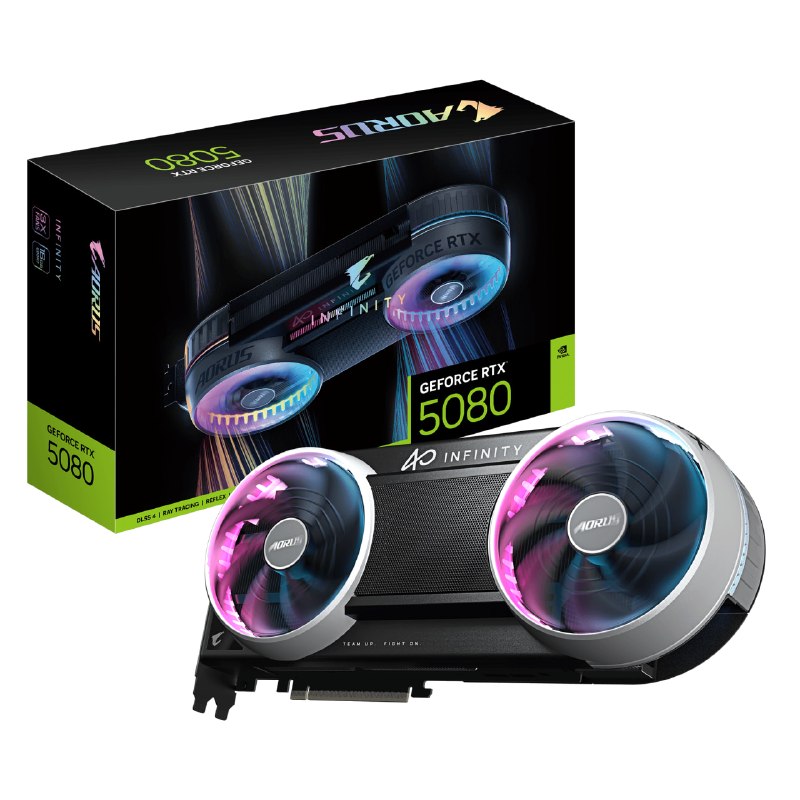 Gigabyte использовала крайне необычную плату для своей RTX 5080 с двумя вентиляторами
