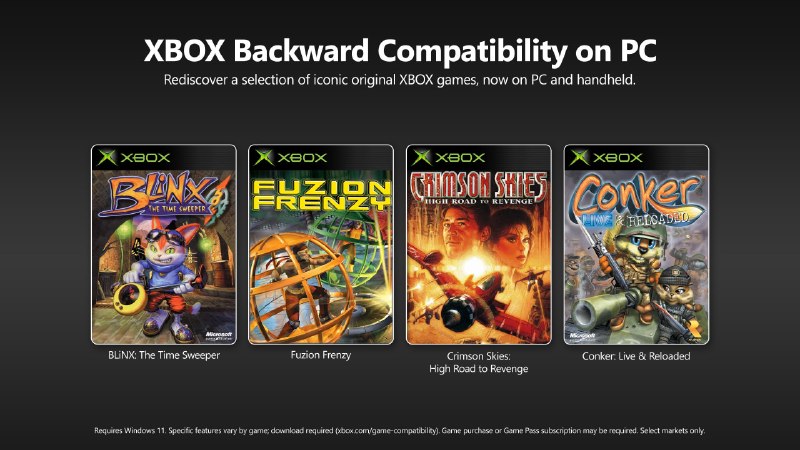 Microsoft добавила официальную обратную совместимость с Xbox на ПК
